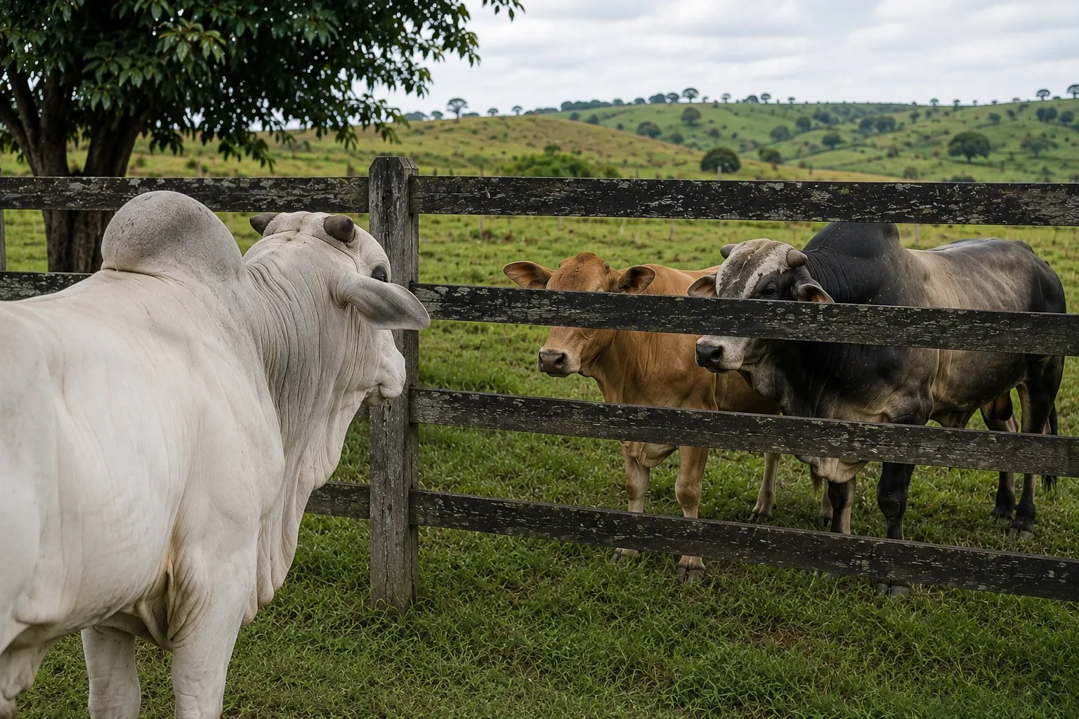 Plantão Rural: Boi retorna do pasto e encontra vaca "em reunião genética" com outro reprodutor